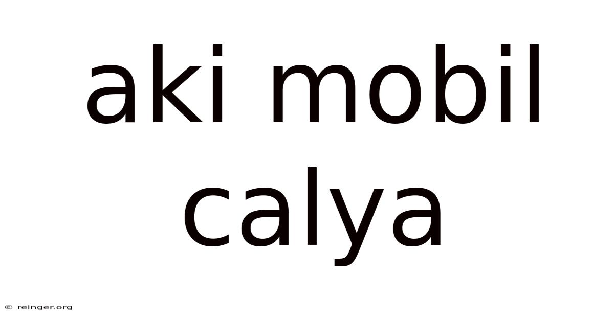 Aki Mobil Calya