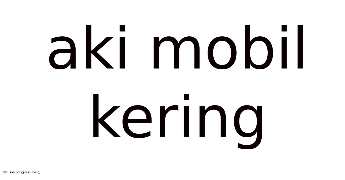 Aki Mobil Kering