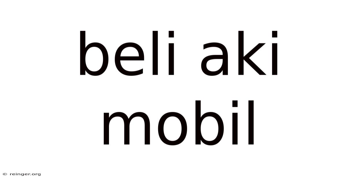 Beli Aki Mobil