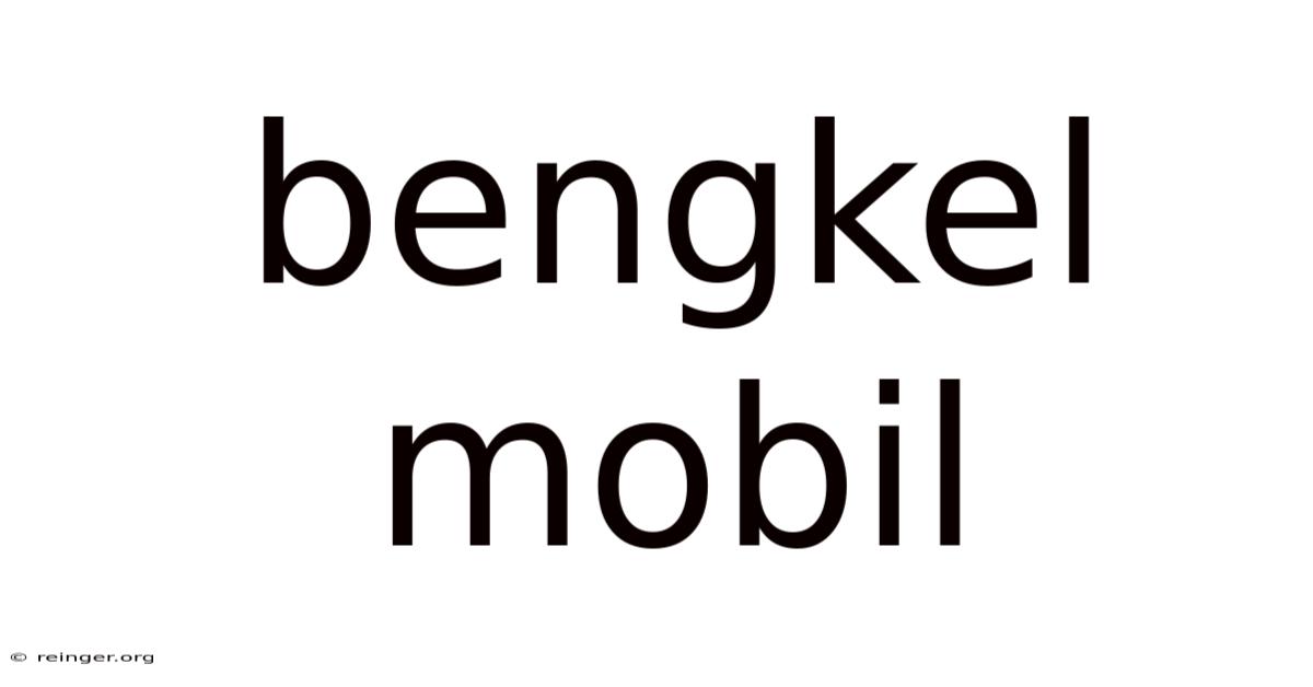 Bengkel Mobil