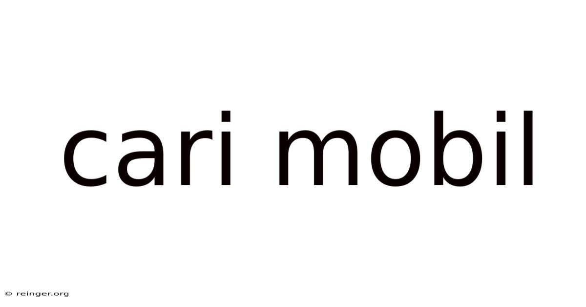 Cari Mobil