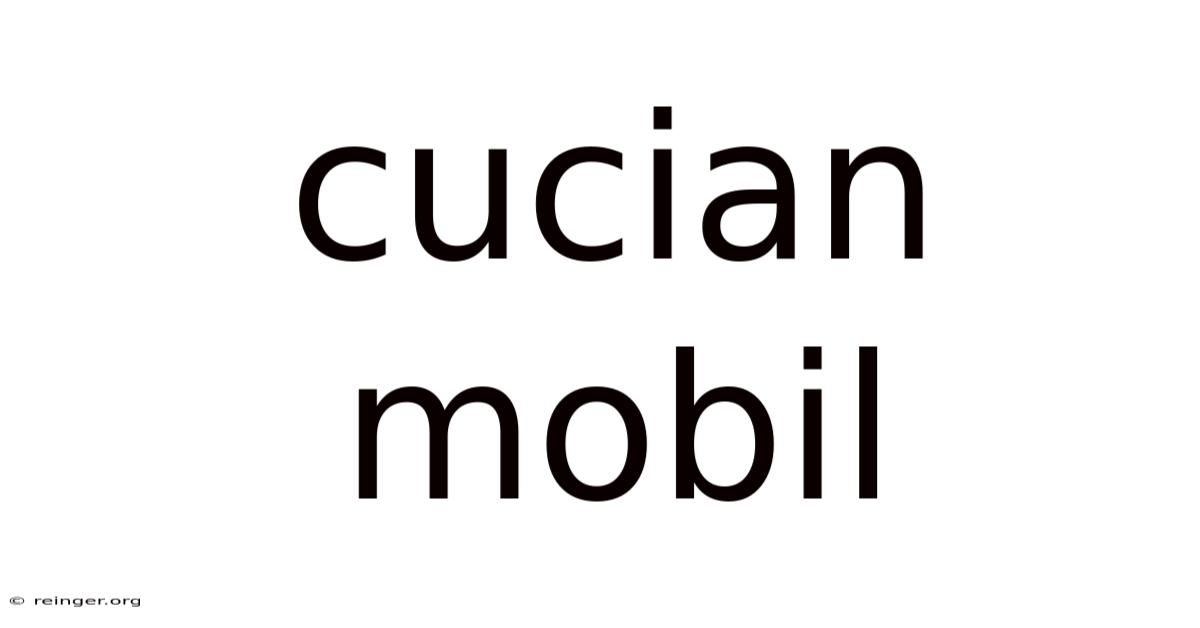 Cucian Mobil