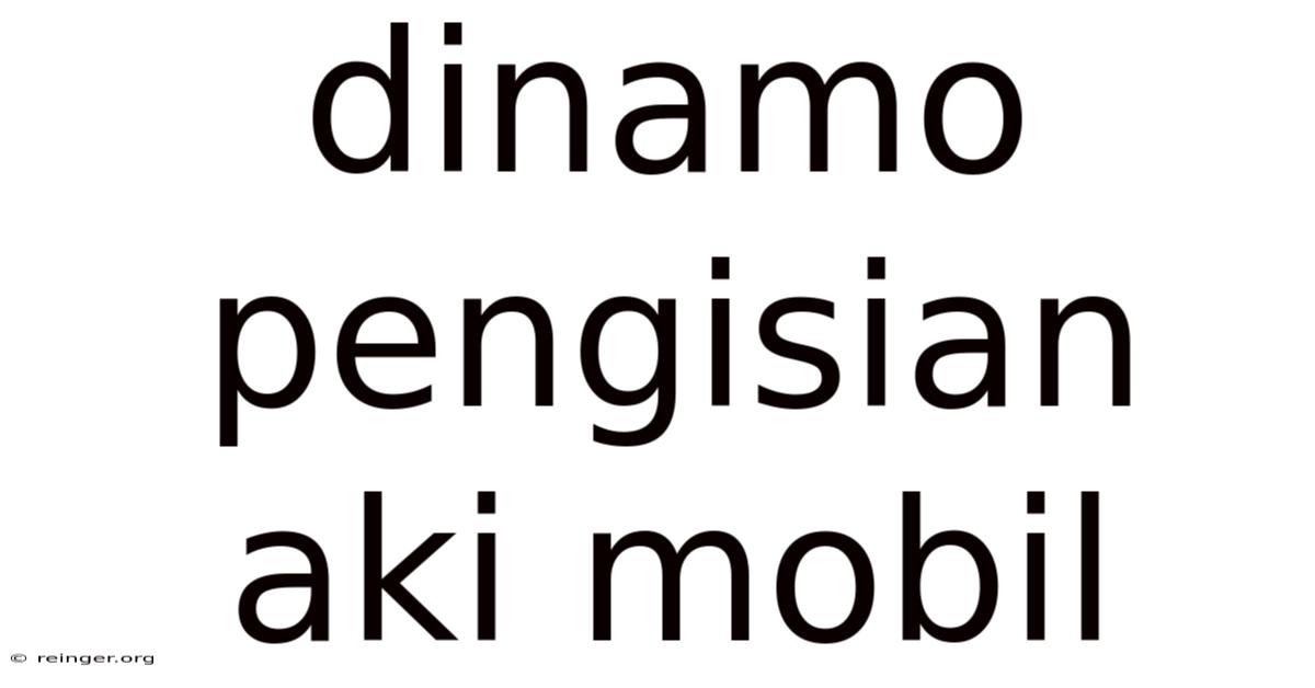 Dinamo Pengisian Aki Mobil