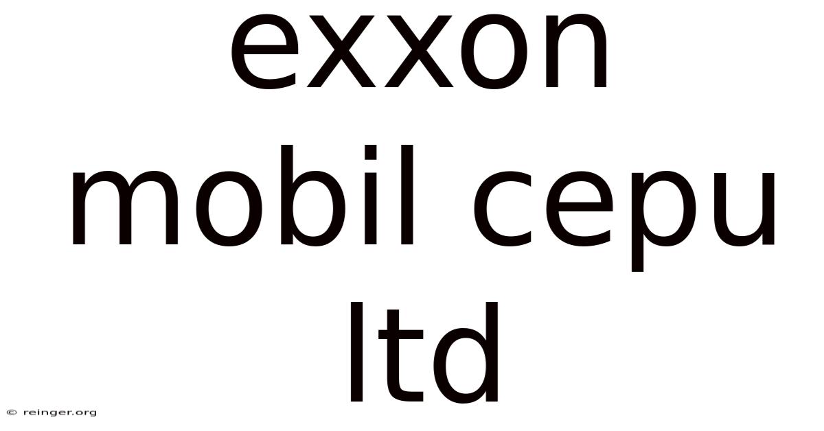 Exxon Mobil Cepu Ltd