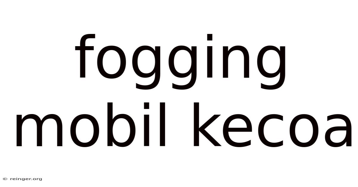 Fogging Mobil Kecoa