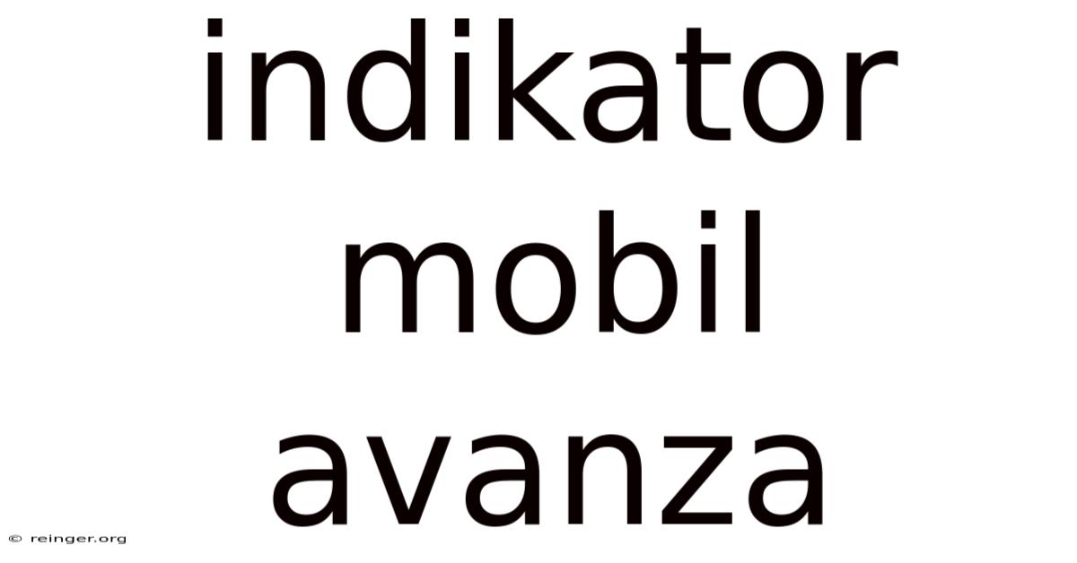 Indikator Mobil Avanza