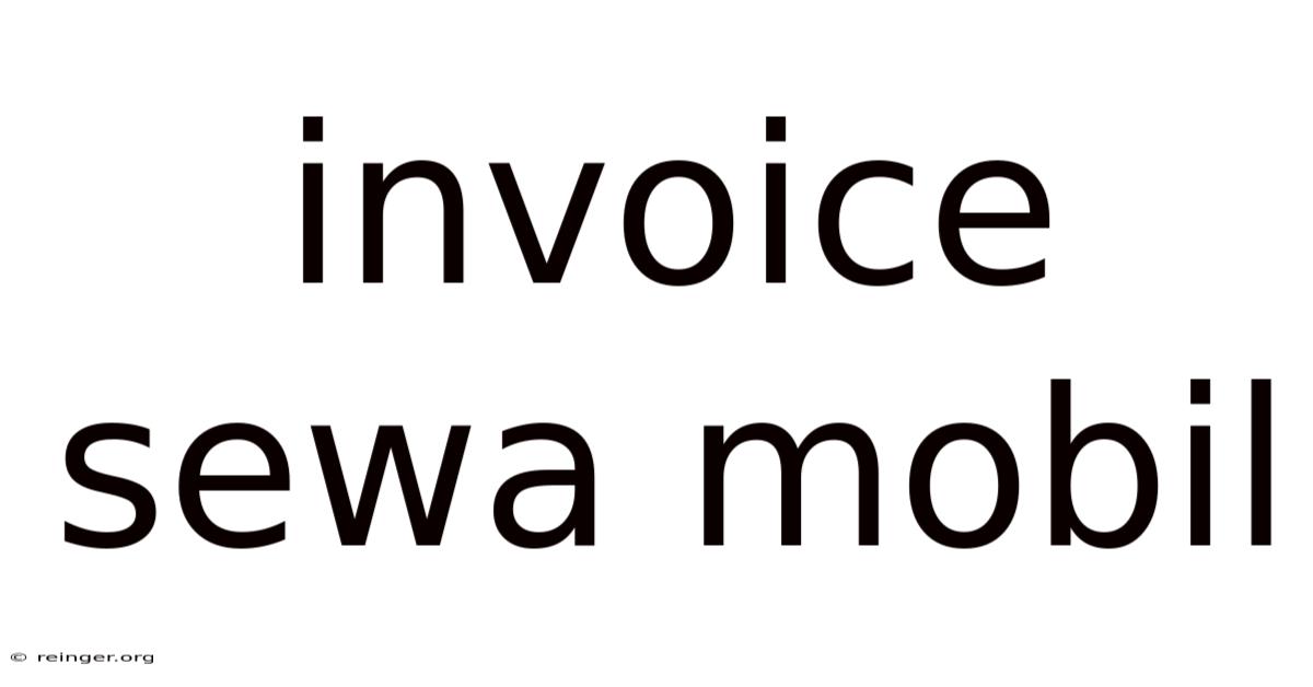 Invoice Sewa Mobil