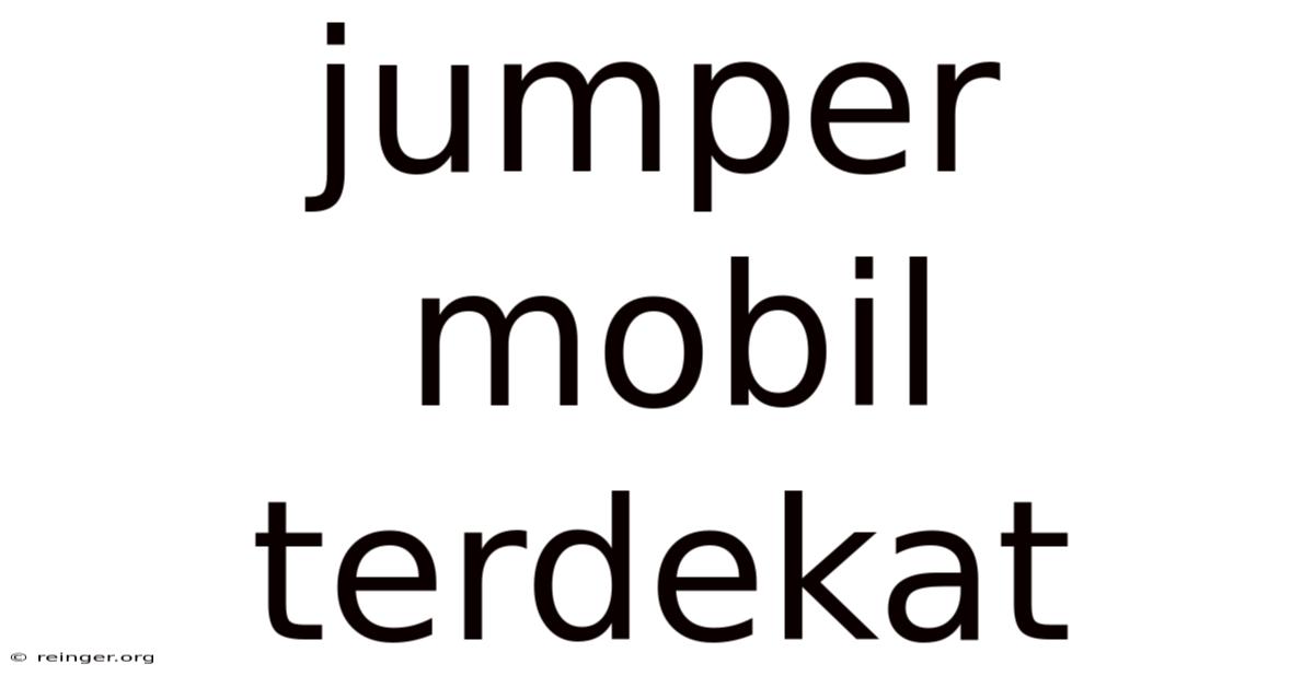 Jumper Mobil Terdekat