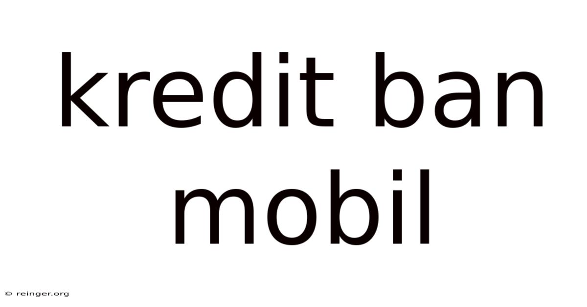 Kredit Ban Mobil