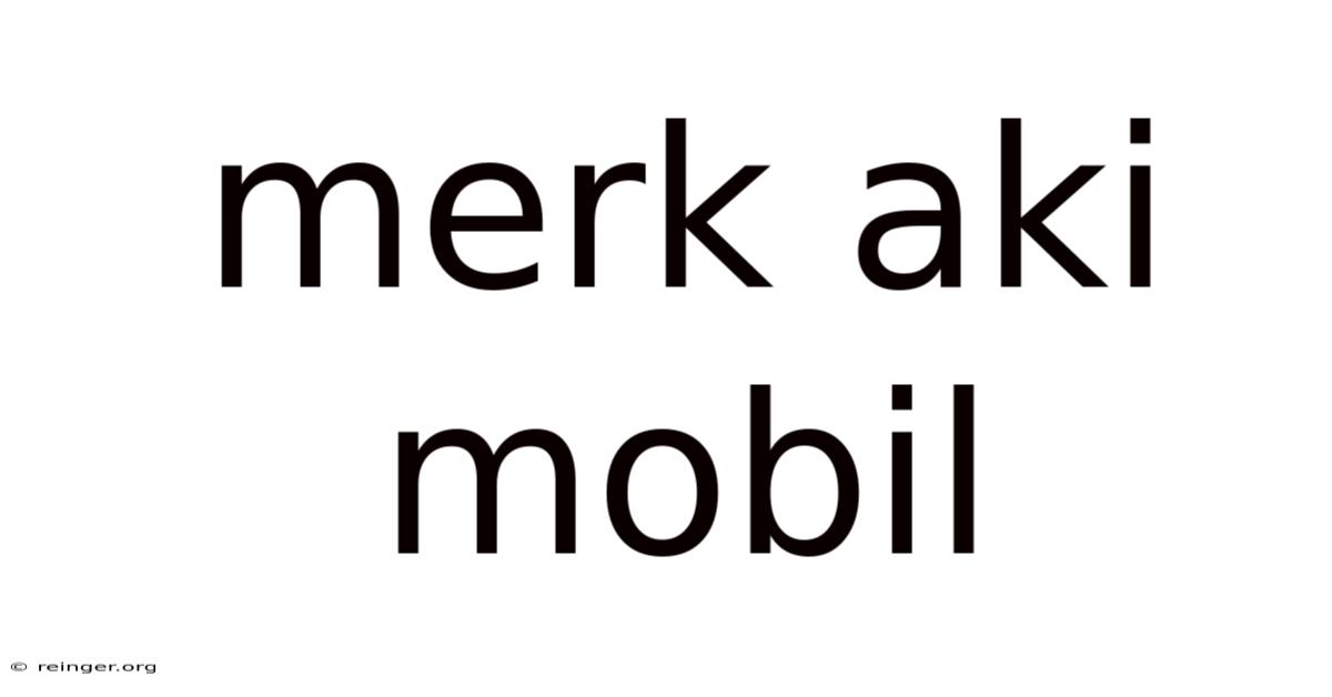 Merk Aki Mobil