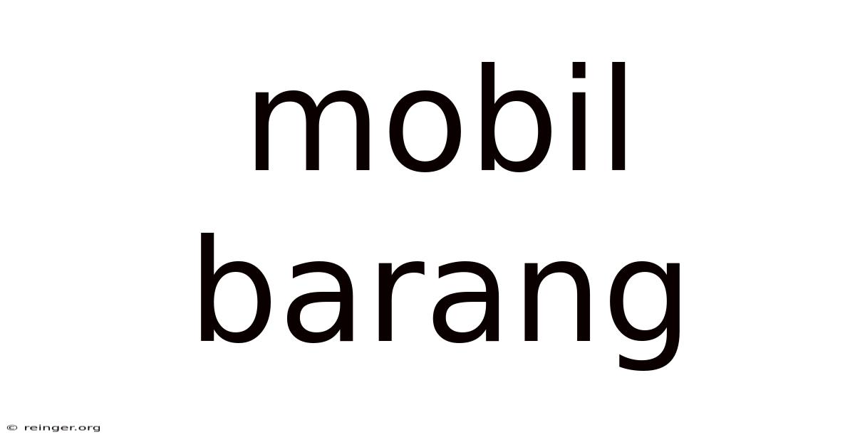 Mobil Barang