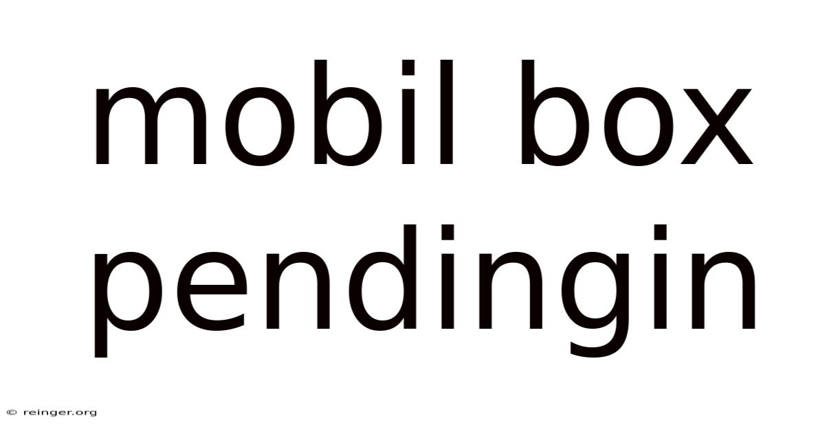 Mobil Box Pendingin