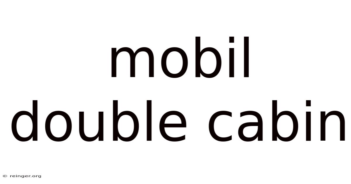 Mobil Double Cabin