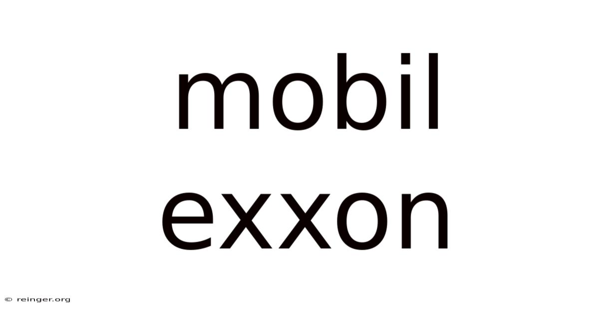 Mobil Exxon