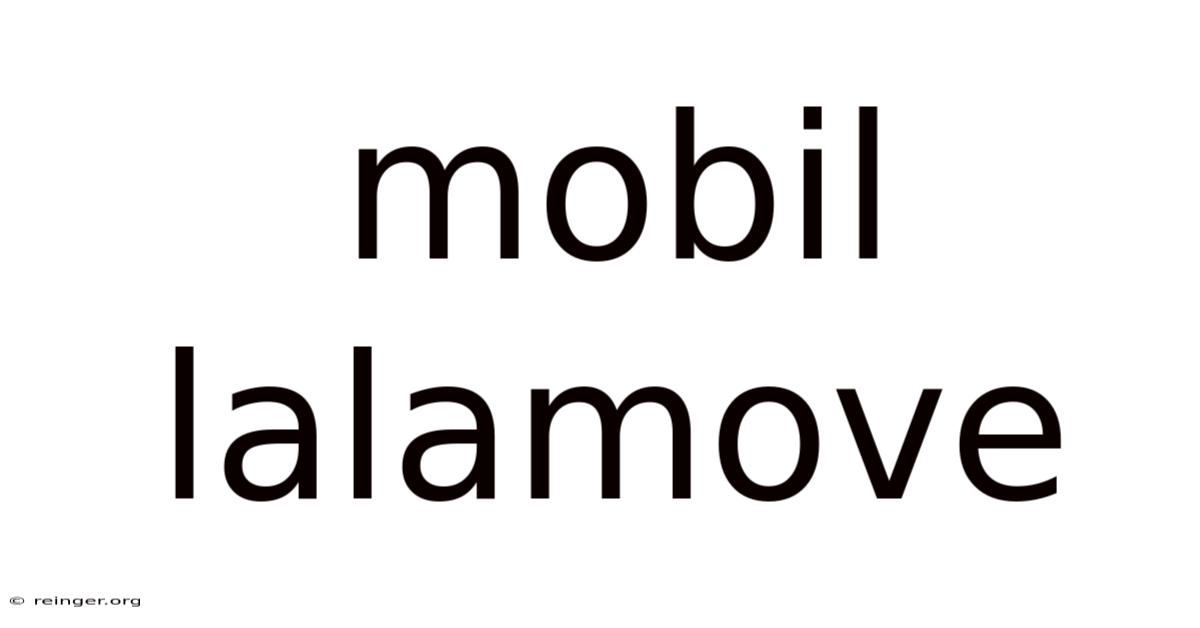 Mobil Lalamove