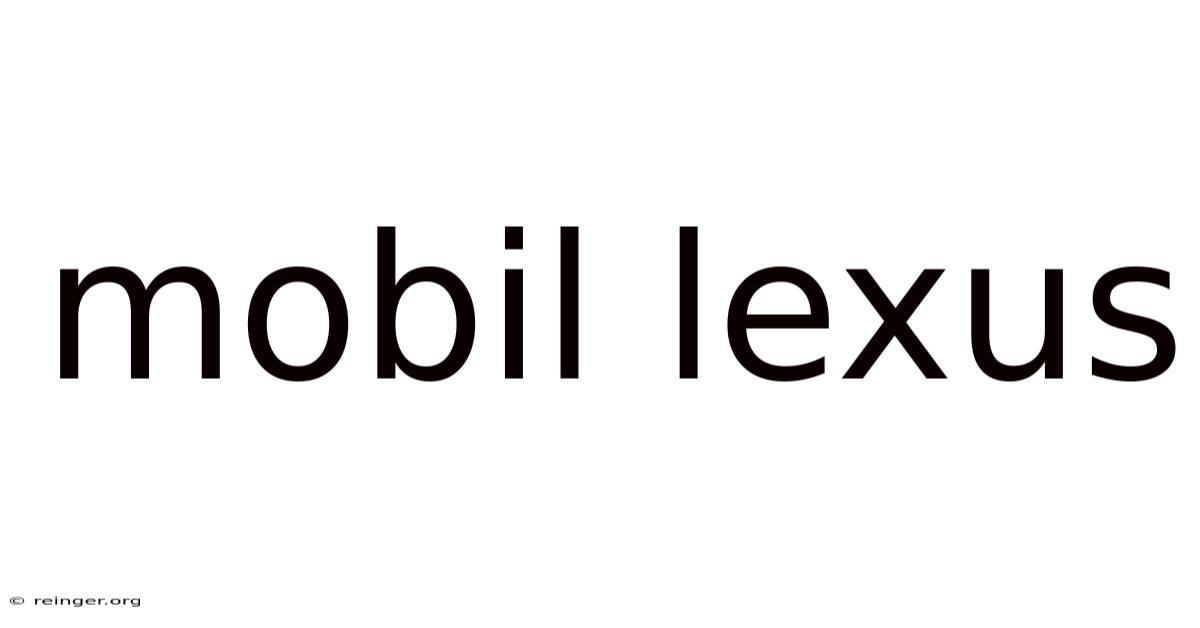 Mobil Lexus