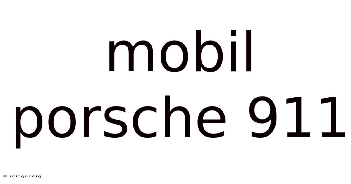 Mobil Porsche 911