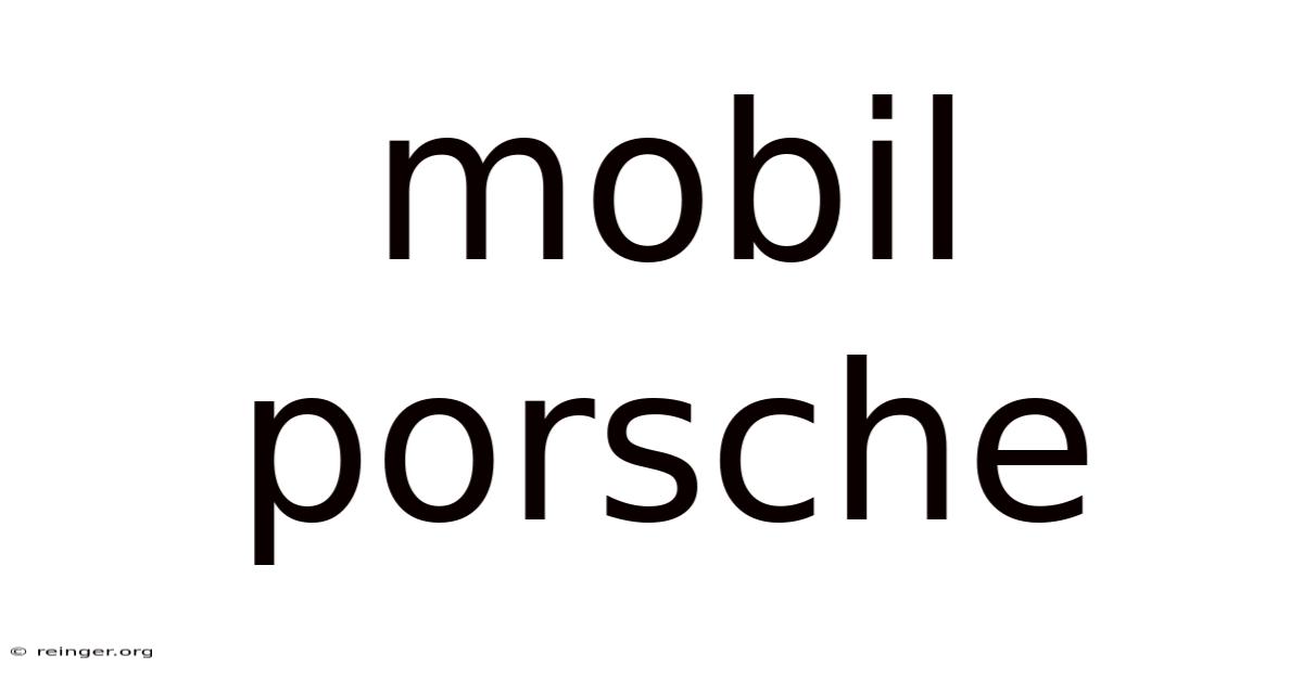 Mobil Porsche