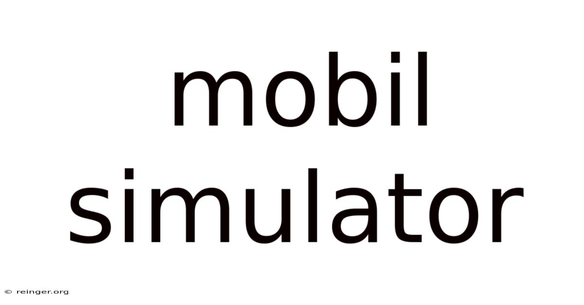 Mobil Simulator