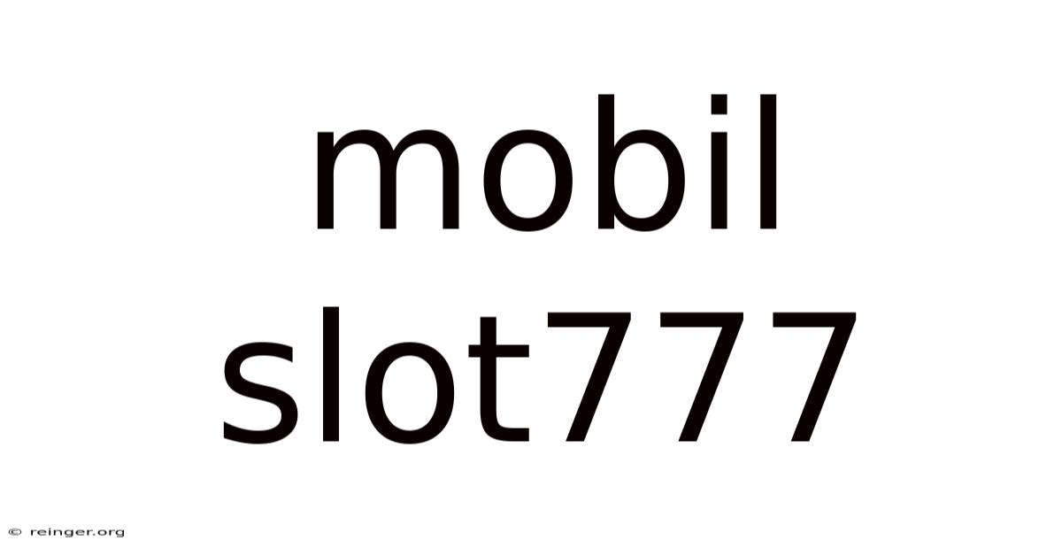 Mobil Slot777