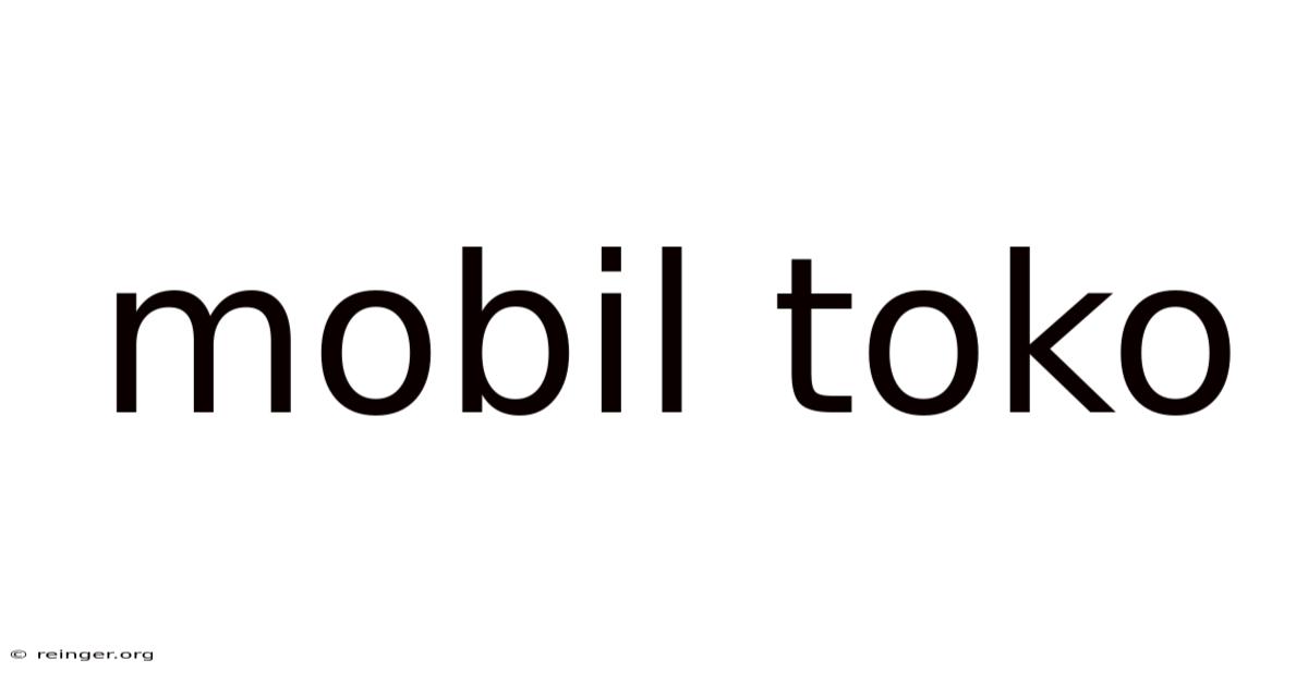 Mobil Toko