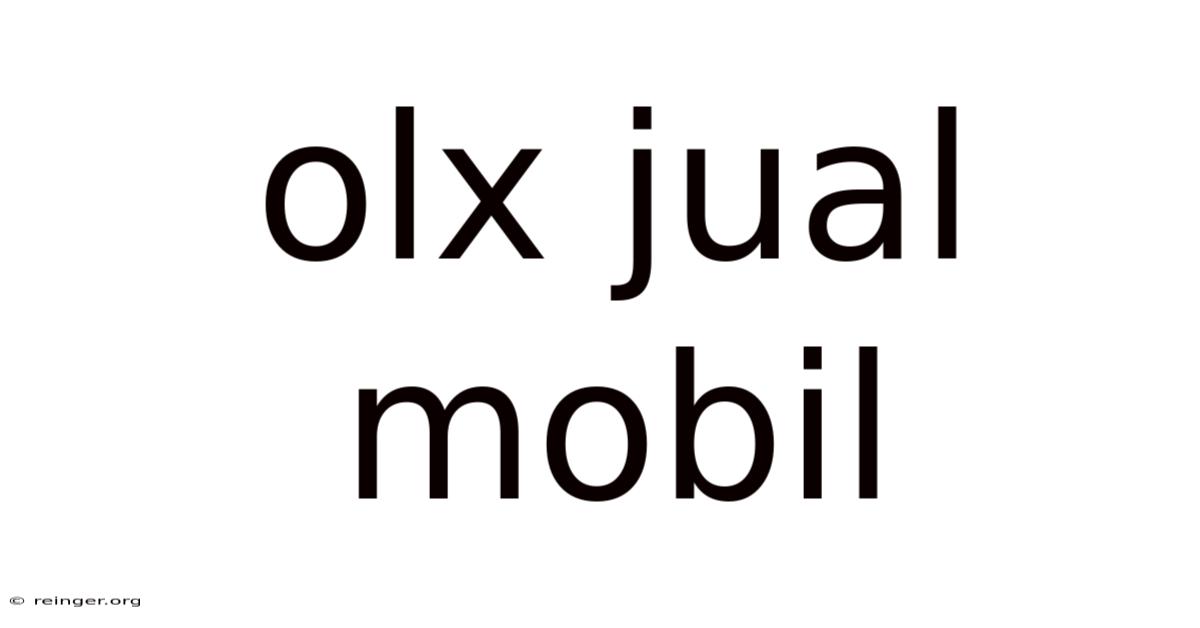 Olx Jual Mobil