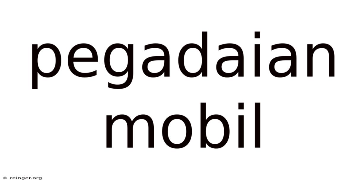 Pegadaian Mobil