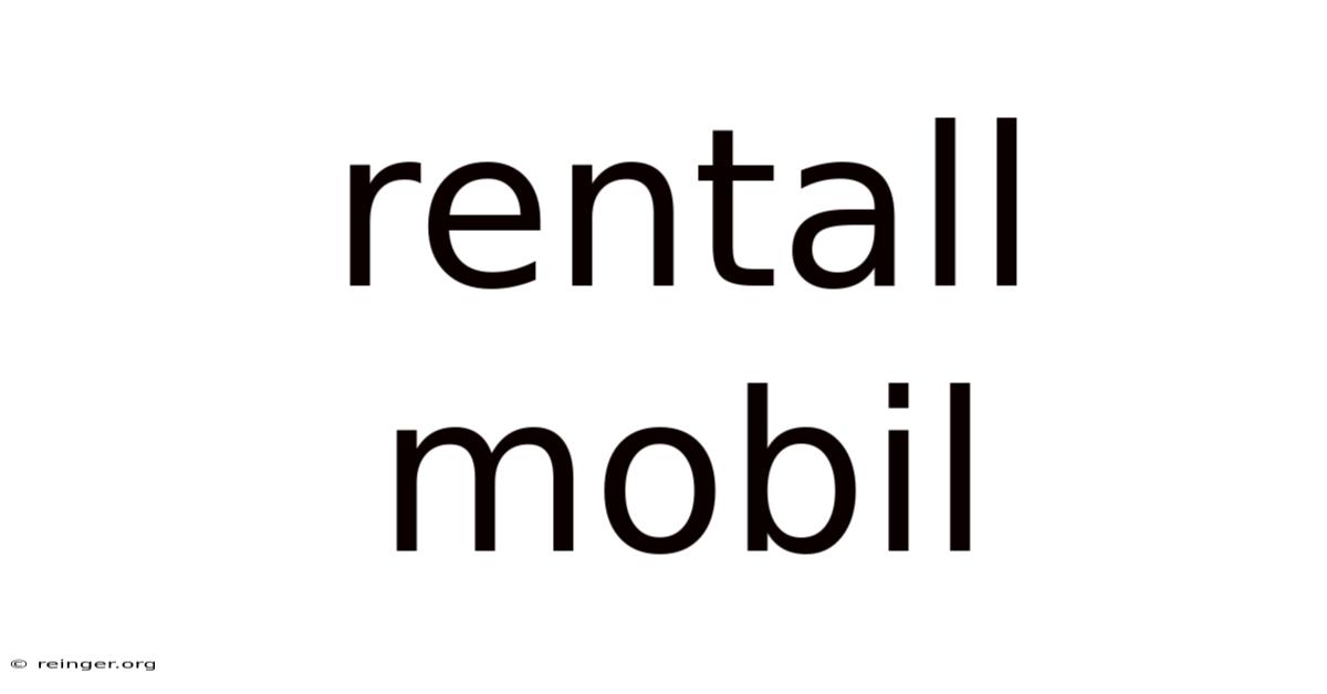 Rentall Mobil