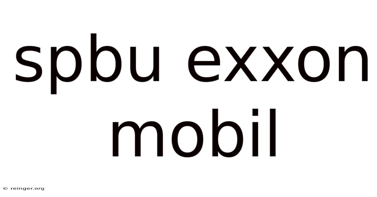 Spbu Exxon Mobil