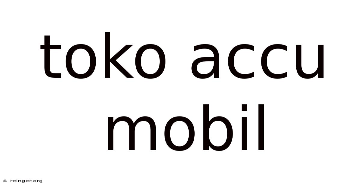 Toko Accu Mobil