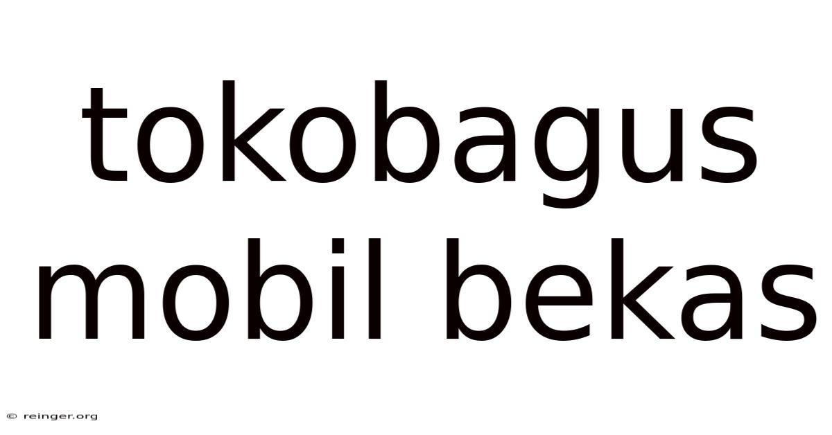 Tokobagus Mobil Bekas